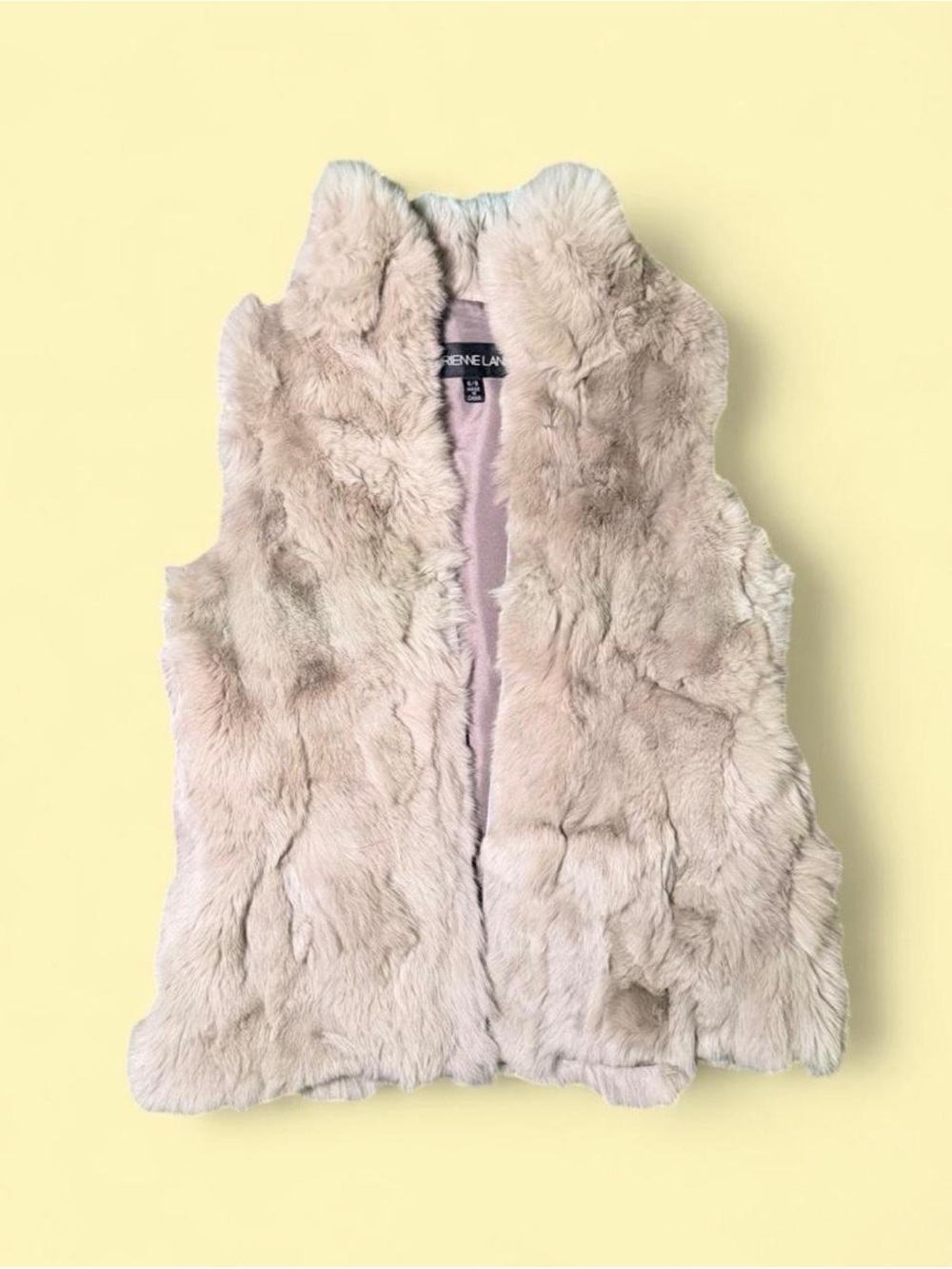 Adrienne Landau Real Rabbit Fur Vest